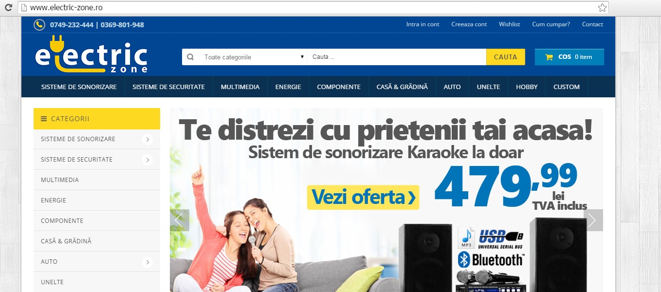 Atu Tech lanseaza un proiect online www.electric-zone.ro