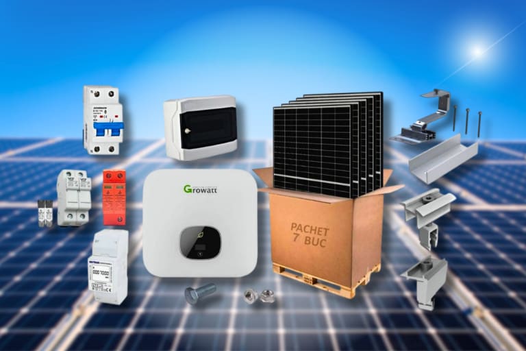 Sistem fotovoltaic complet.